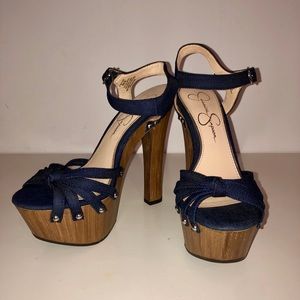 Jessica Simpson Denim Platform Sandal